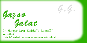gazso galat business card